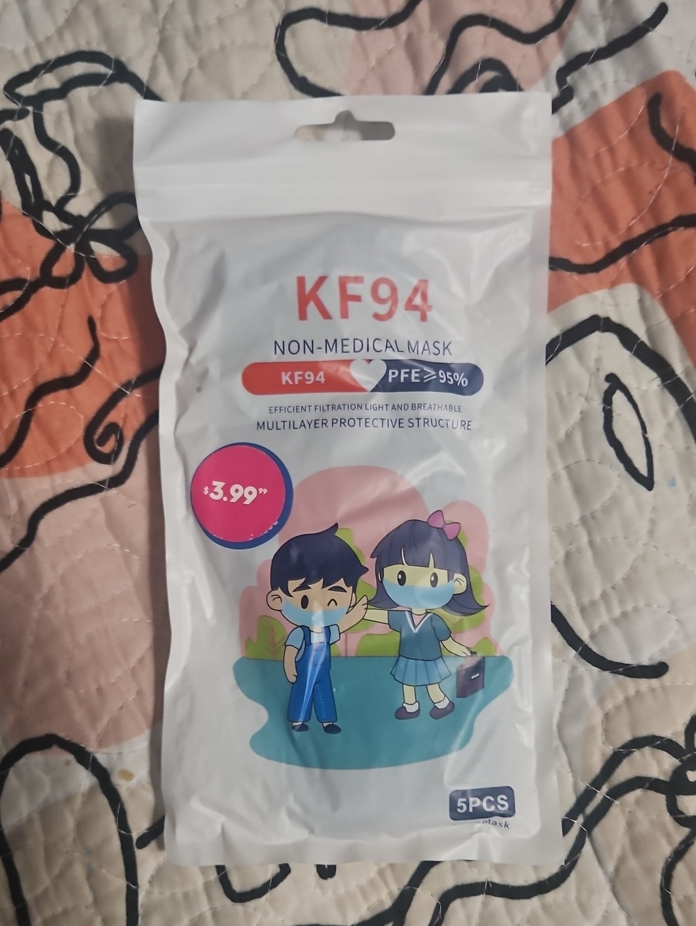 KF94 Kids Non-Medical Mask - White (5 Pack)